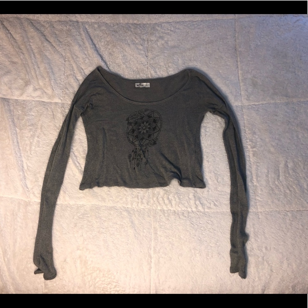 Cropped Grey Sweater